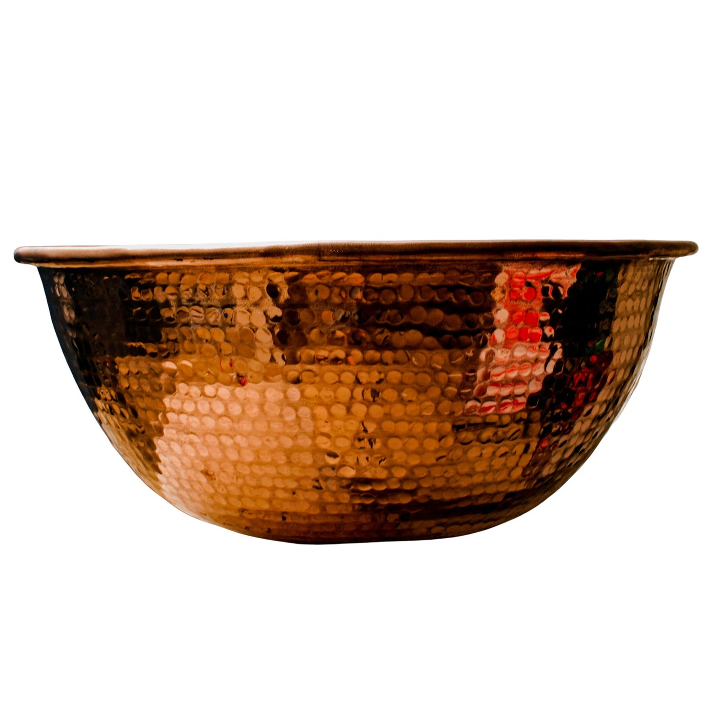 Lavabo ovalin de cobre martillado de 35cm/13.7in