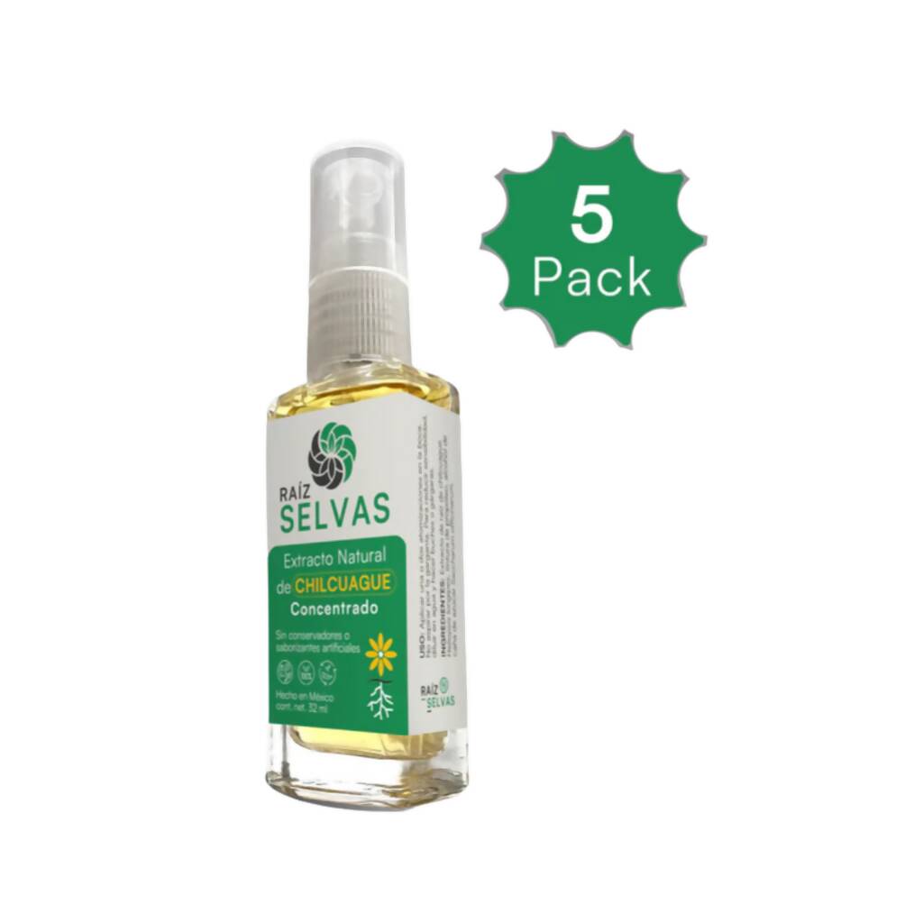 EXTRACTO NATURAL DE CHILCUAGUE CONCENTRADO 5 PACK