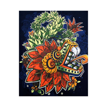 Serpiente Emplumada color Azul