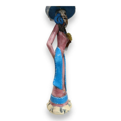 Catrina en Cerámica pintadas a Mano