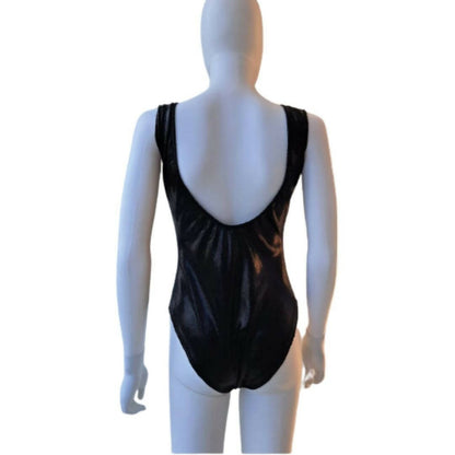 Traje de baño negro brilloso