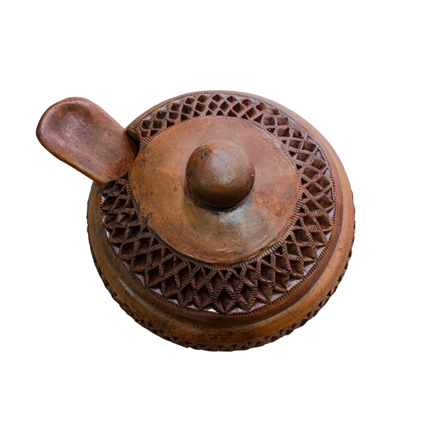 Juego de 2 Azucareras/Salseras de barro negro color café