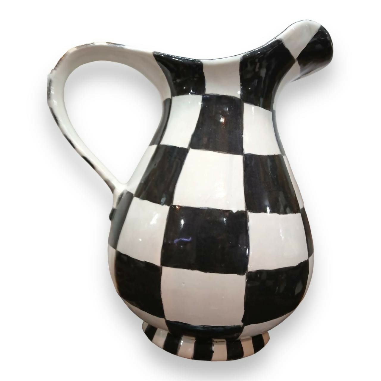 Jarra pintada a mano en cerámica