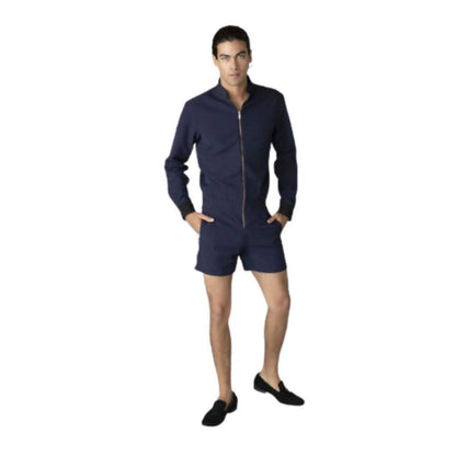 Jumpsuit de short azul marino