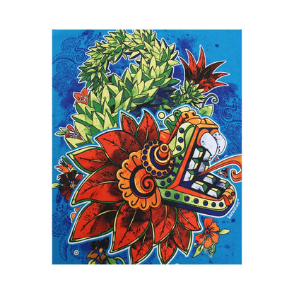 Serpiente Emplumada color Cyan