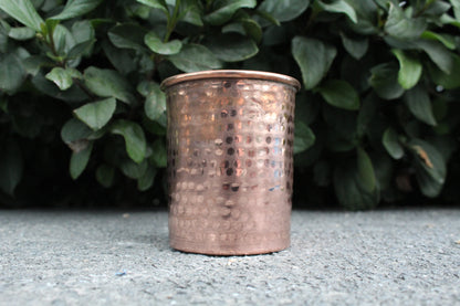 Juego de 6 Vasos de Cobre Martillado 500ml (16.9oz)