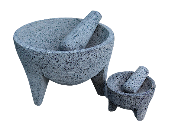 Molcajete Gigante Jumbo con 39cm/15.3in de Diámetro 8L (270.5oz) de salsa Excelente opción para Restaurantes
