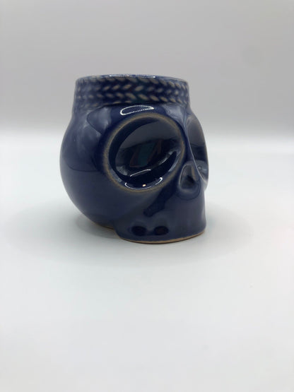 Set de 4 Vasos Mezcaleros/Tequileros en Forma de Calavera – Inspirados en el Folclore Mexicano