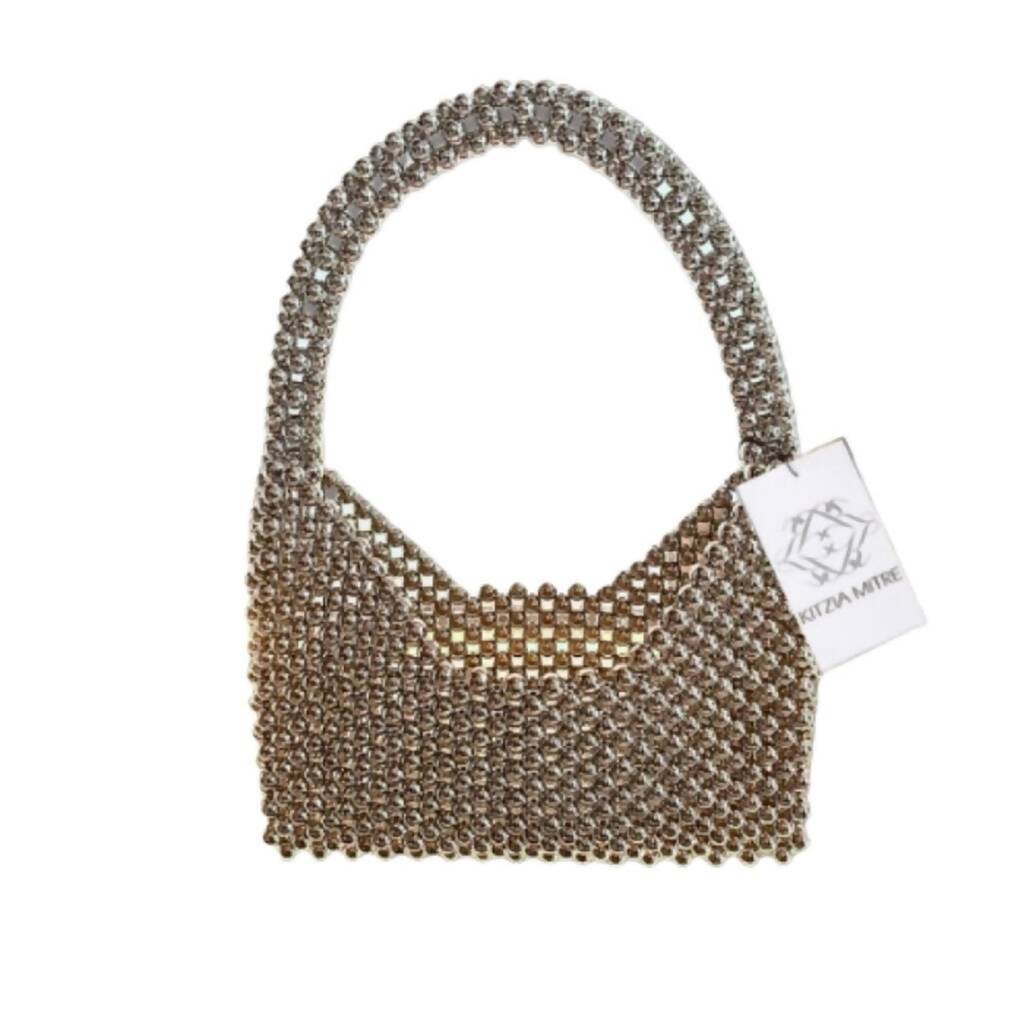 Bolsa de perlas metálicas