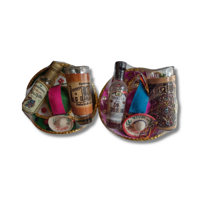 Mini Set Decorativo de Tequila Mexicano C/U
