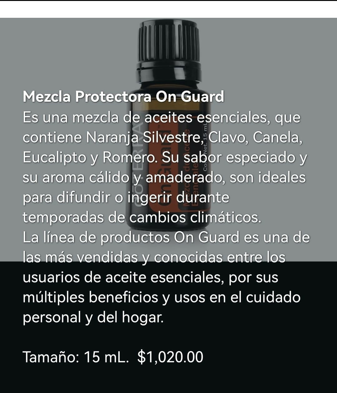 Mezcla Protectora On Guard