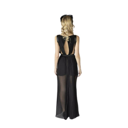 Jumpsuit de gasa negro
