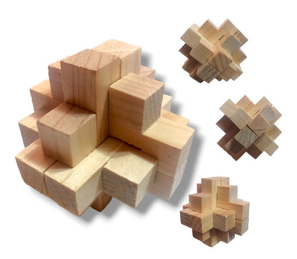 Cruceta doble, rompecabezas 3d de ingenio y habilidad mental