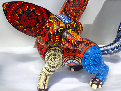 Alebrije de Perro Chihuahueño: Arte Mexicano de Oaxaca