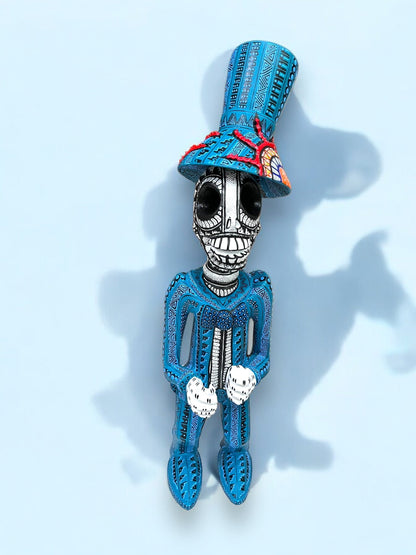 Figura de Alebrije: Calavera con Sombrero