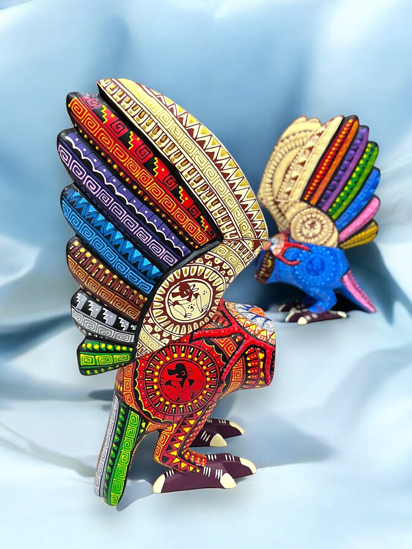 Figura de Alebrije: lechuza roja