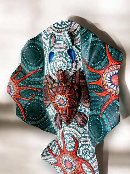 Alebrije Mantarraya con Tortuga