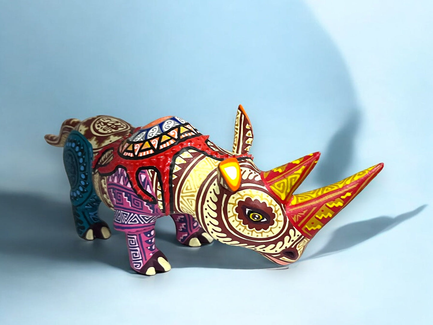 Alebrije de Rinoceronte Multicolor