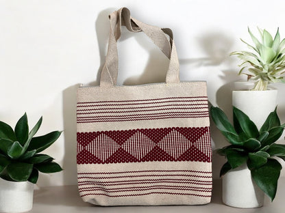Bolso Tote Artesanal con Diseño Tradicional