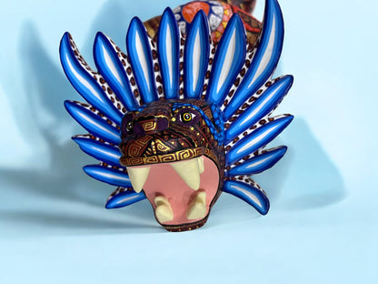 Alebrije de Serpiente con Cabeza de Jaguar