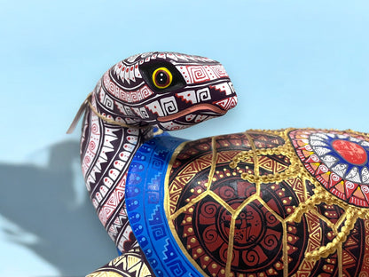 Alebrije de Tortuga con Diseño Intrincado
