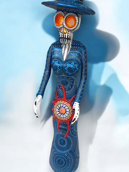 Calavera Artesanal con Sombrero