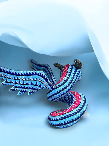 Alebrije de Serpiente con Alas de Búho