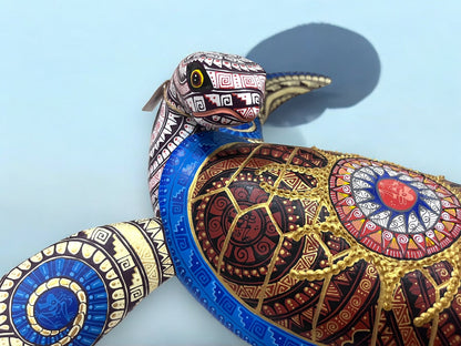Alebrije de Tortuga con Diseño Intrincado