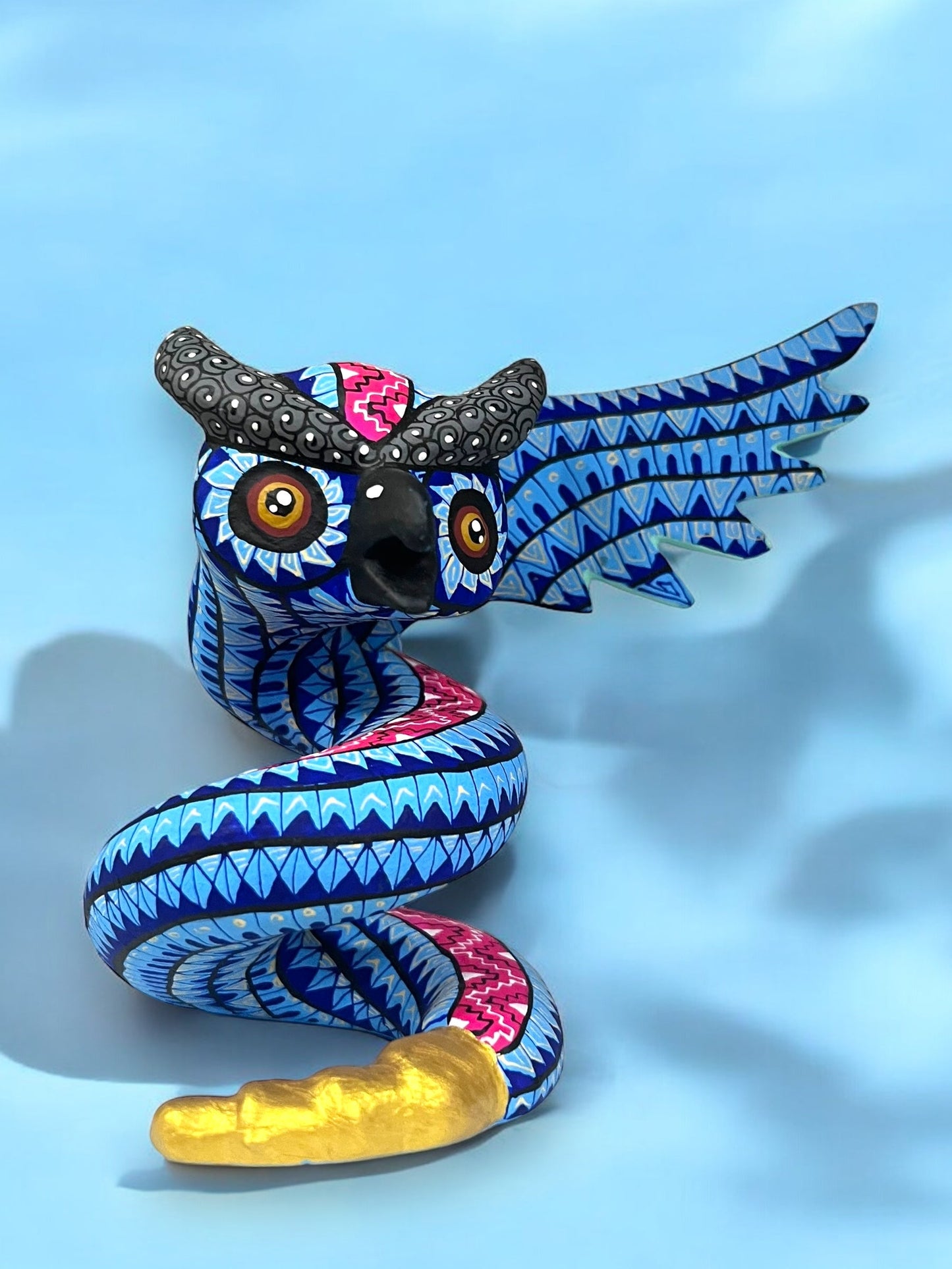 Alebrije de Serpiente con Alas de Búho