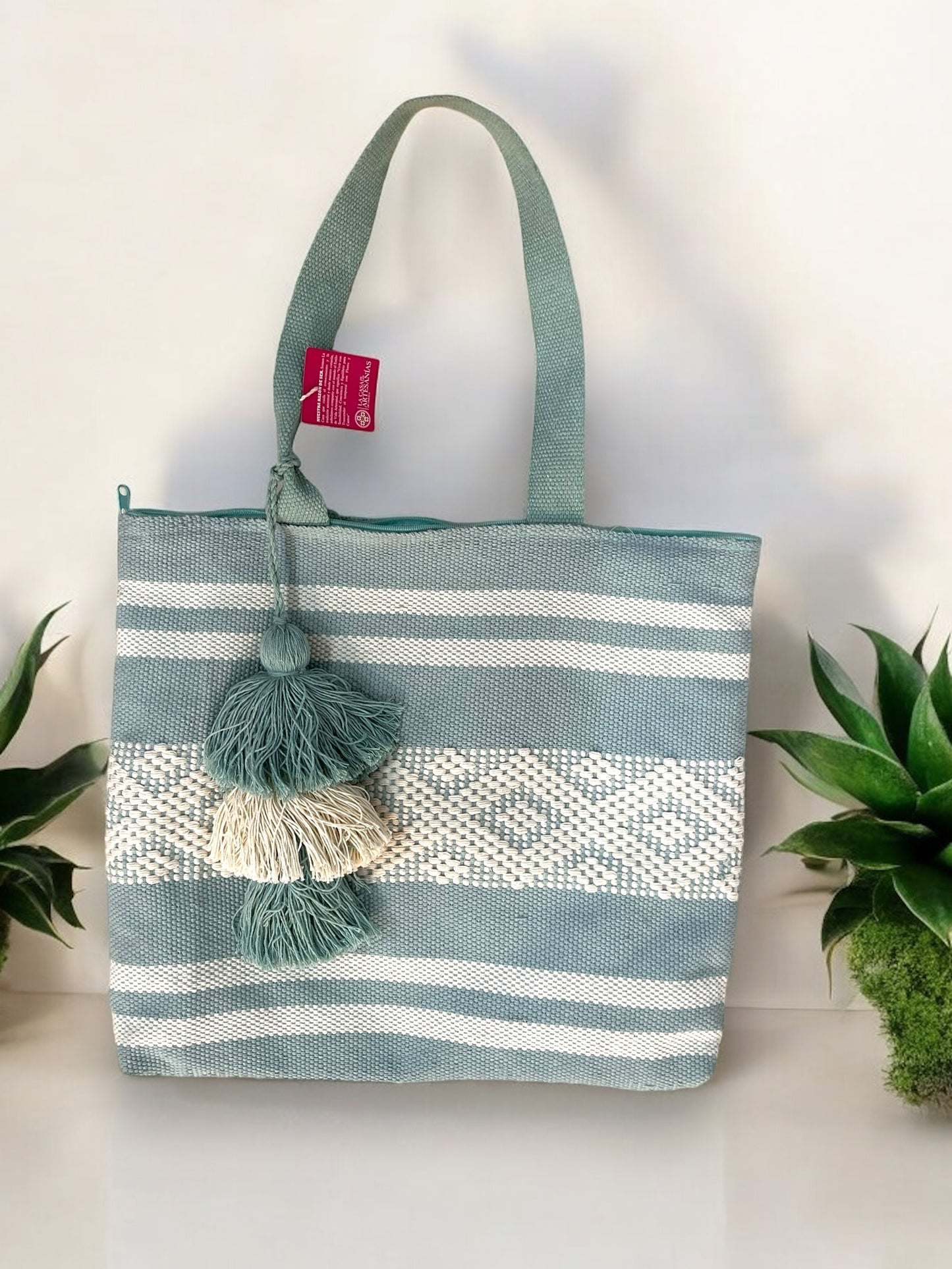 Bolso Tote Artesanal con Flecos