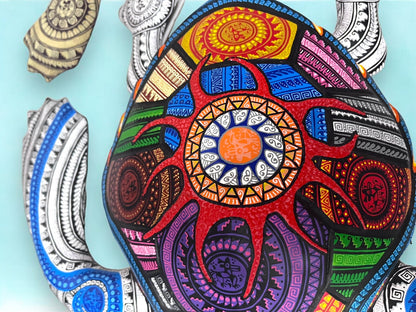 Alebrije de Tortuga con Detalles Intrincados