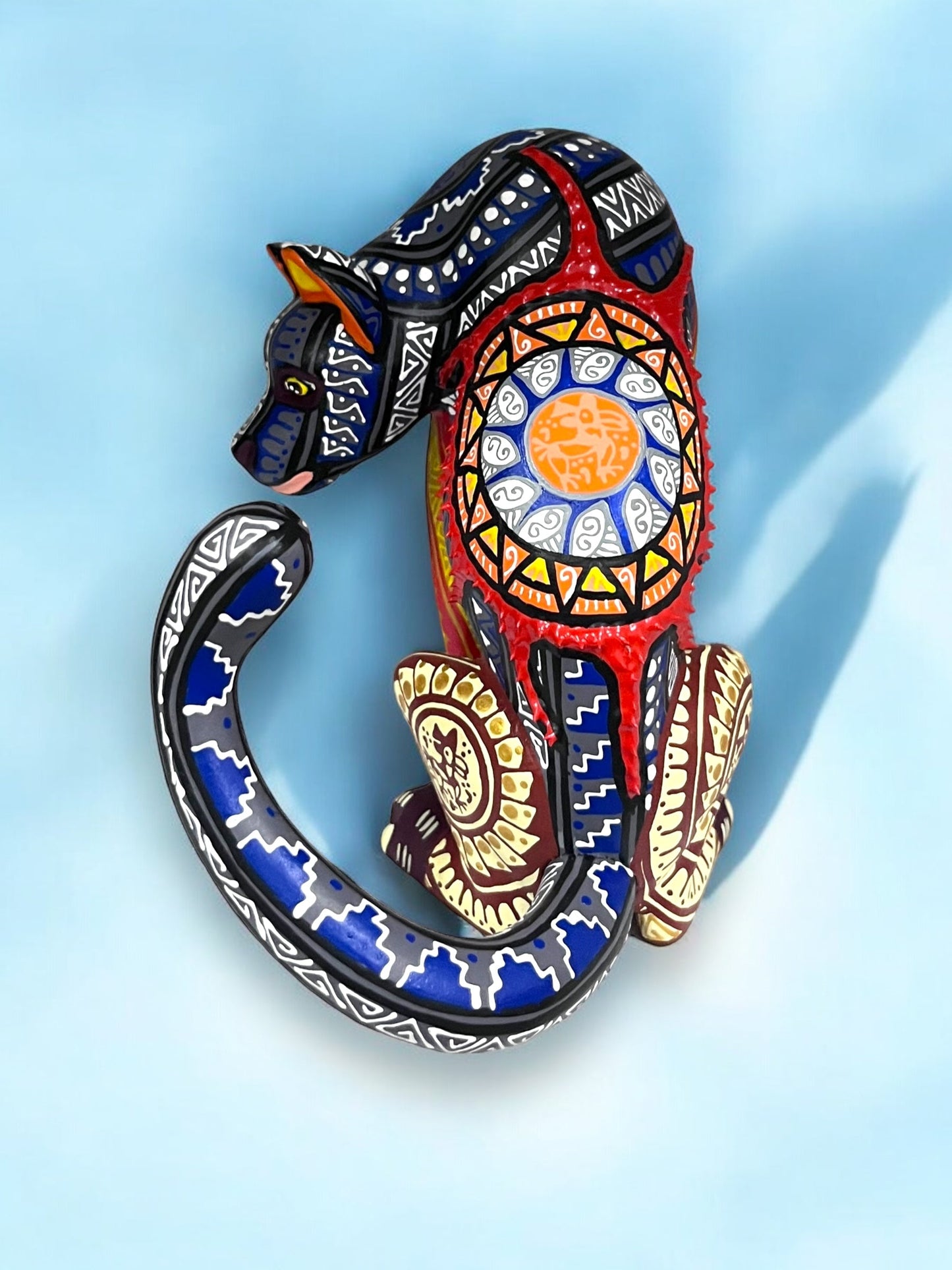 Alebrije de Jaguar Sentado