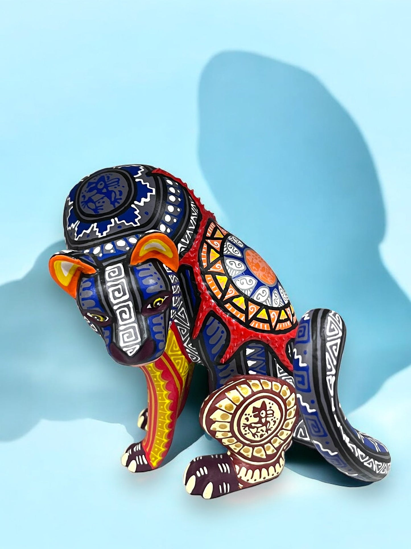 Alebrije de Jaguar Sentado