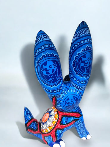 Alebrije de Conejo Azul