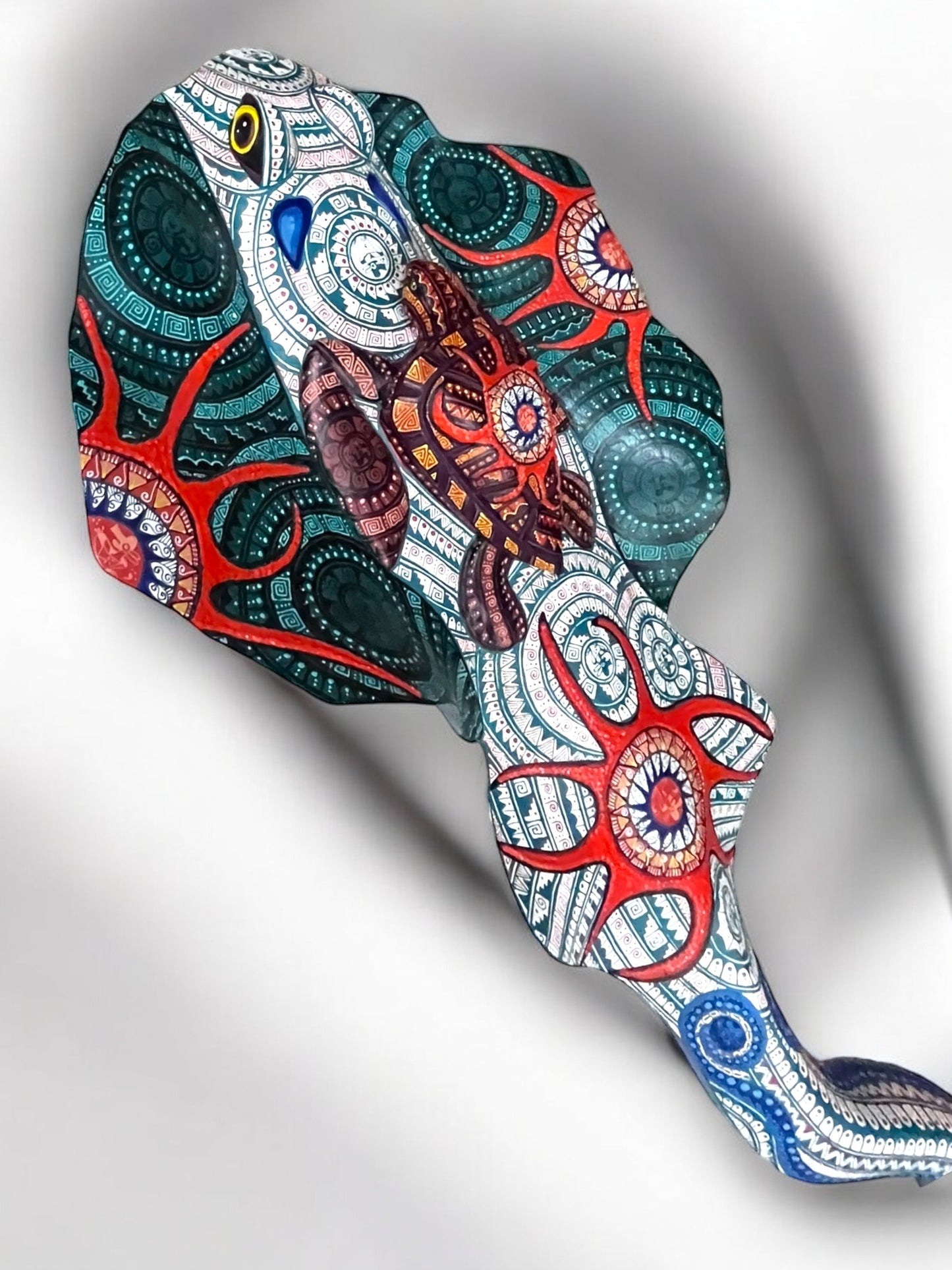 Alebrije Mantarraya con Tortuga