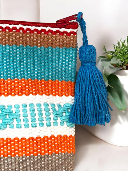 Bolsa Tejida Multicolor Artesanal Oaxaqueña