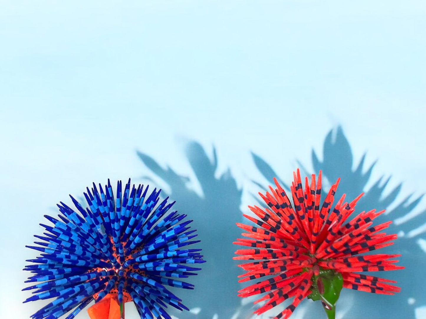 Conjunto de Figuras Artesanales de Puercoespines