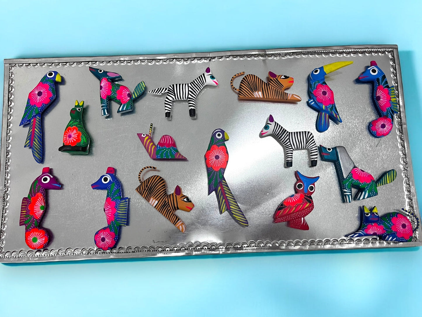 Imanes Artesanales de Alebrijes: Colección de Animales Coloridos