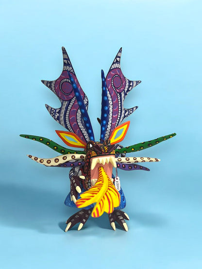 Dragón Alebrije Artesanal de Madera