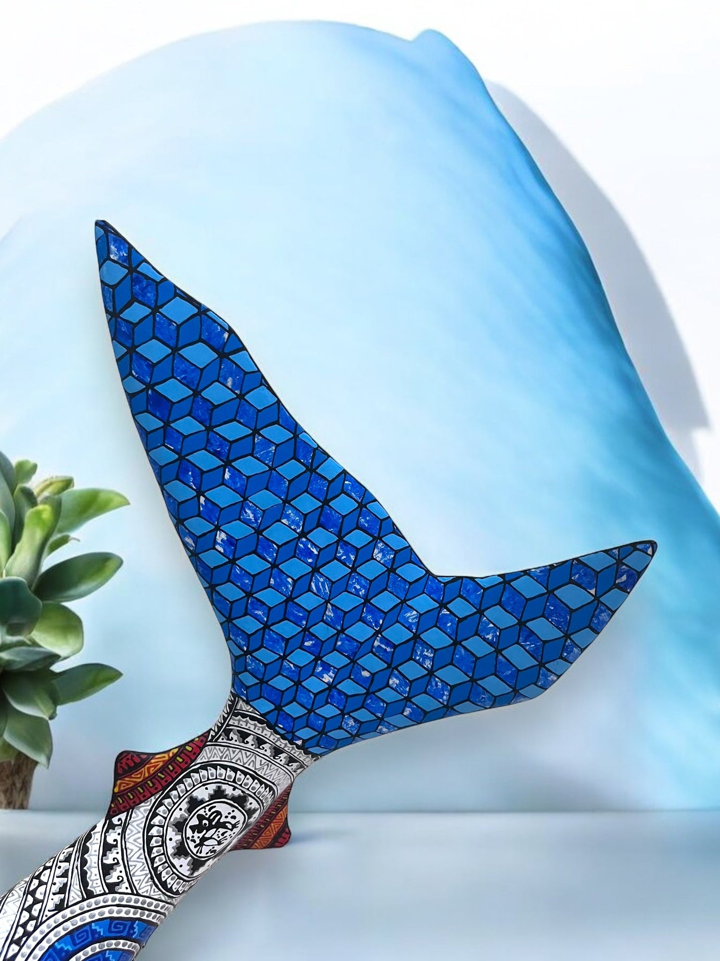 Alebrije de Tiburón con Diseños Intrincados