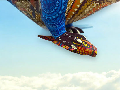 figura de madera de Nutria Alebrije