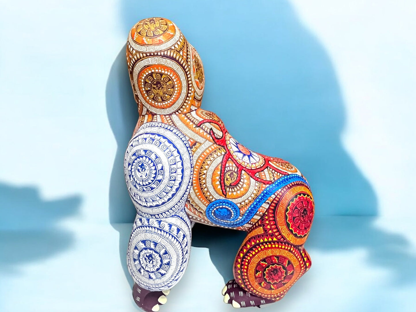 Alebrije de Gorila con Intrincado Diseño