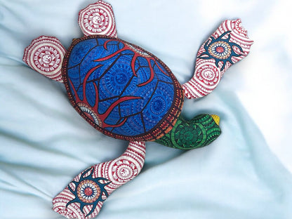 Alebrije de Tortuga Marina con Detalles Intrincados
