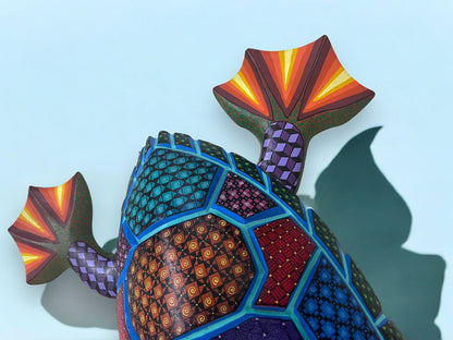 Alebrije de Tortuga Marina con Diseño Detallado