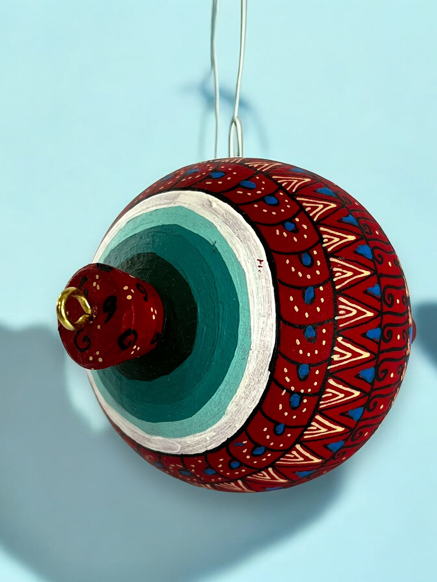 Trompo Artesanal Pintado a Mano