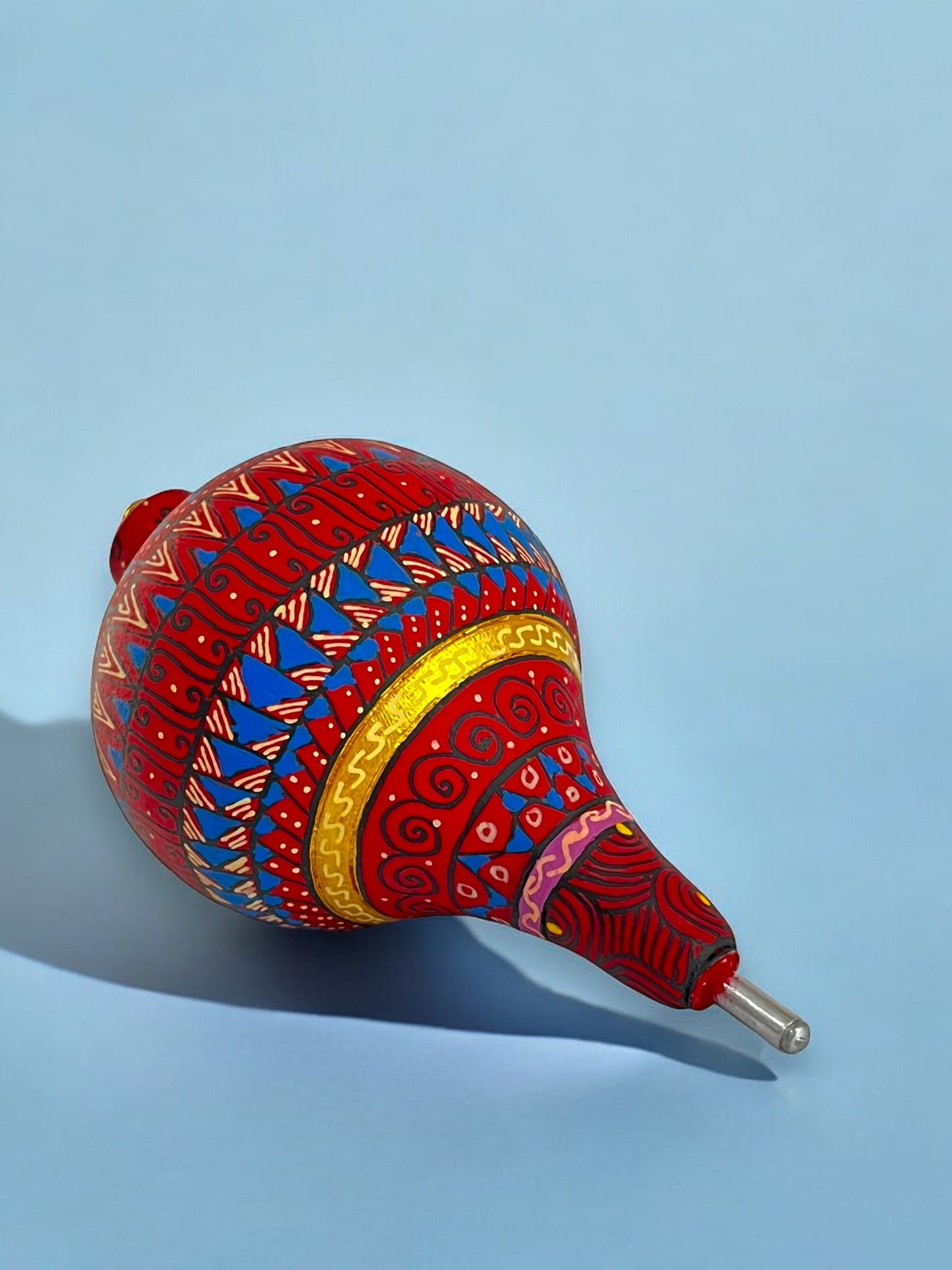 Trompo Artesanal Pintado a Mano