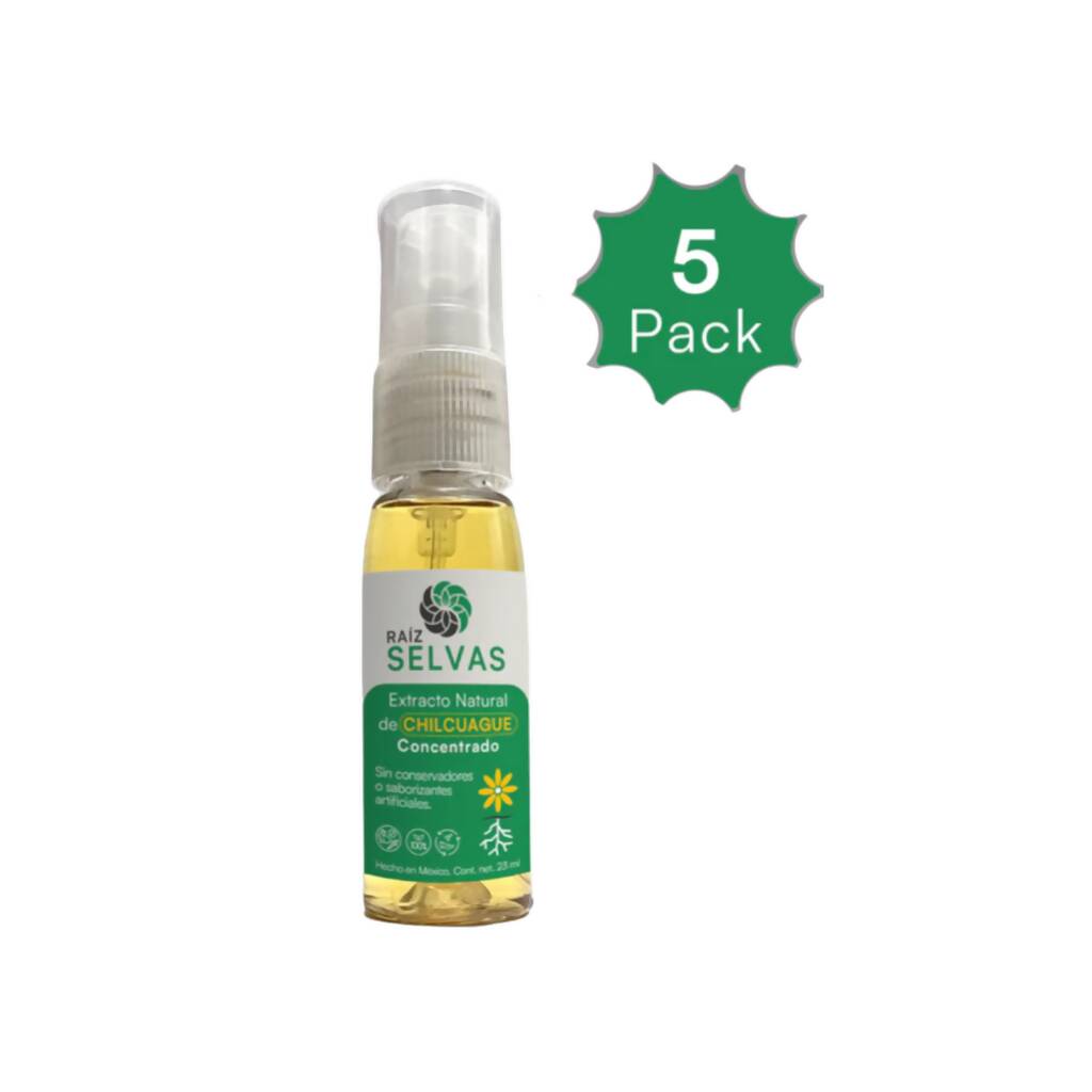 EXTRACTO NATURAL DE CHILCUAGUE CONCENTRADO 23 ML 5 PACK