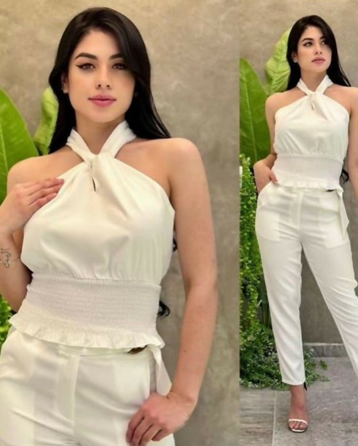 Blusa Cuello Ajustable