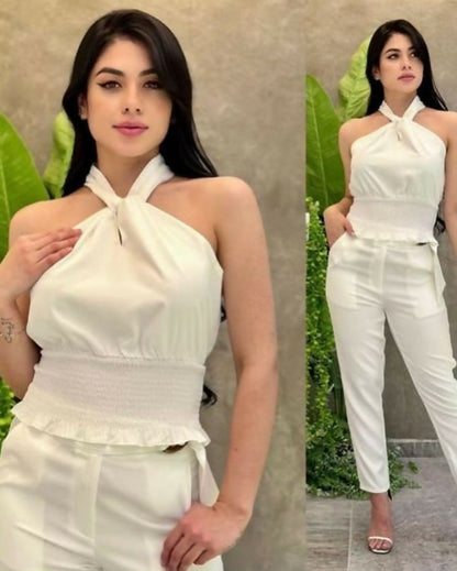 Blusa Cuello Ajustable