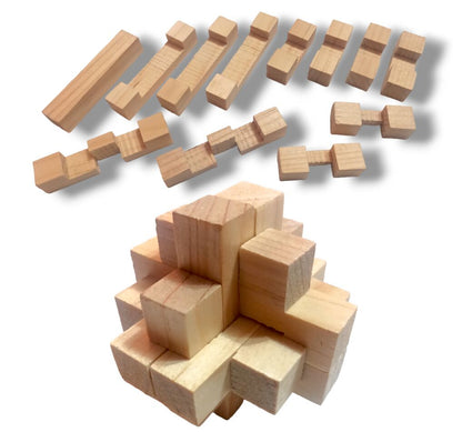 Cruceta doble, rompecabezas 3d de ingenio y habilidad mental